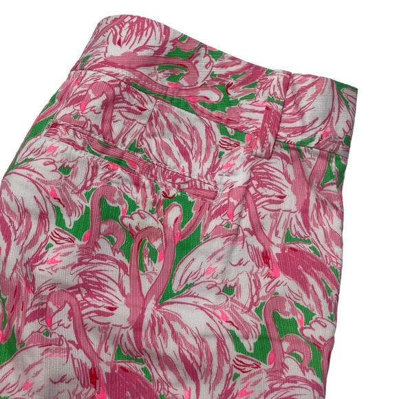 Lilly‎ Pulitzer 4 Swan Print Shorts The Walsh Pockets - Picture 1 of 4